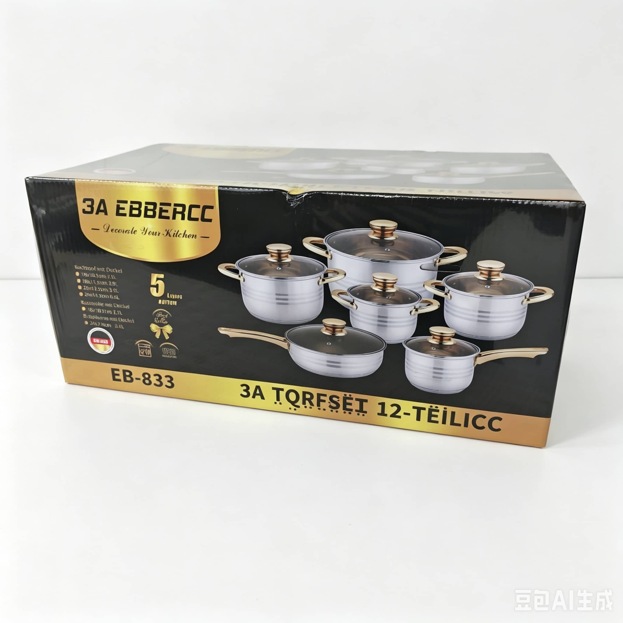 6-piece stainless steel pot set (EB model)
