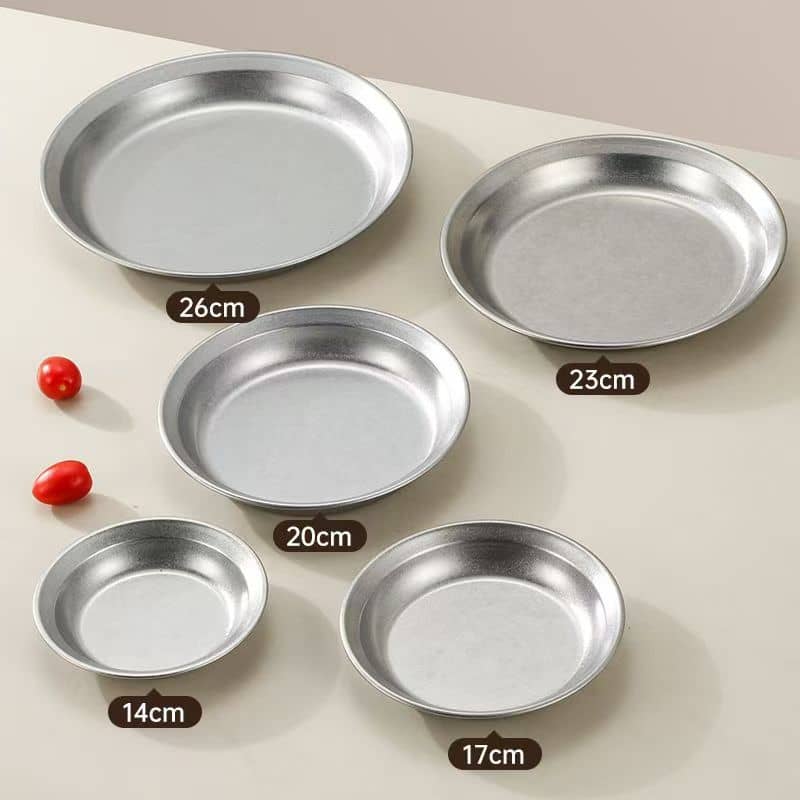 Stainless Steel Anti-overflow Round Plate