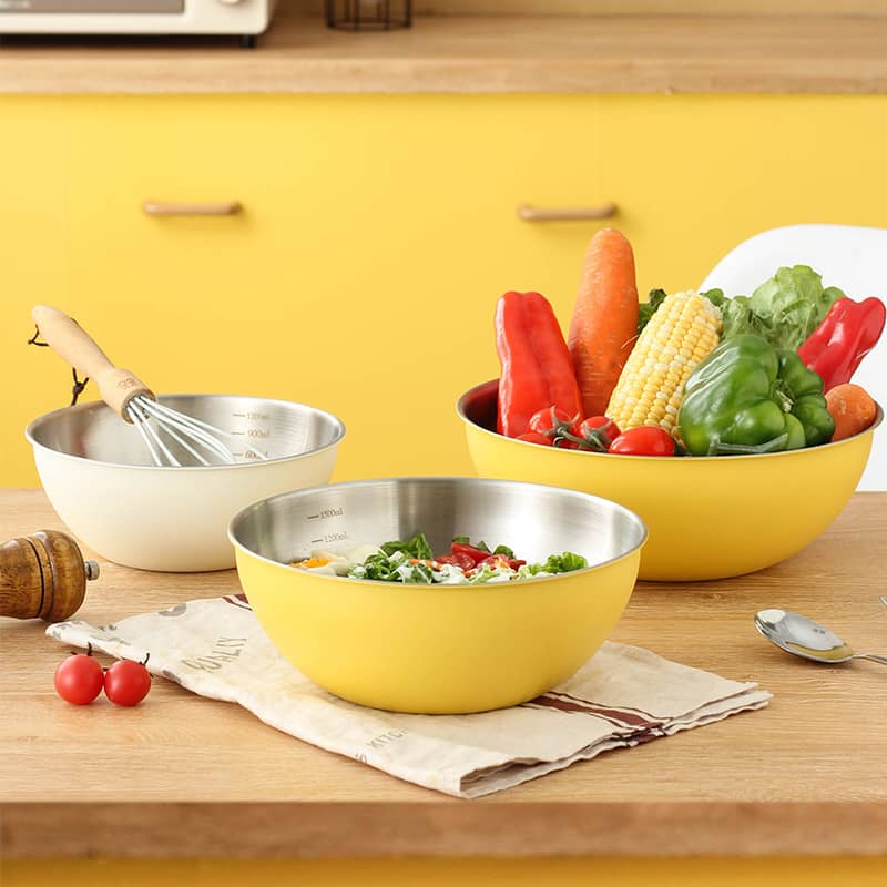 Korean-style Stainless Steel Salad Bowl