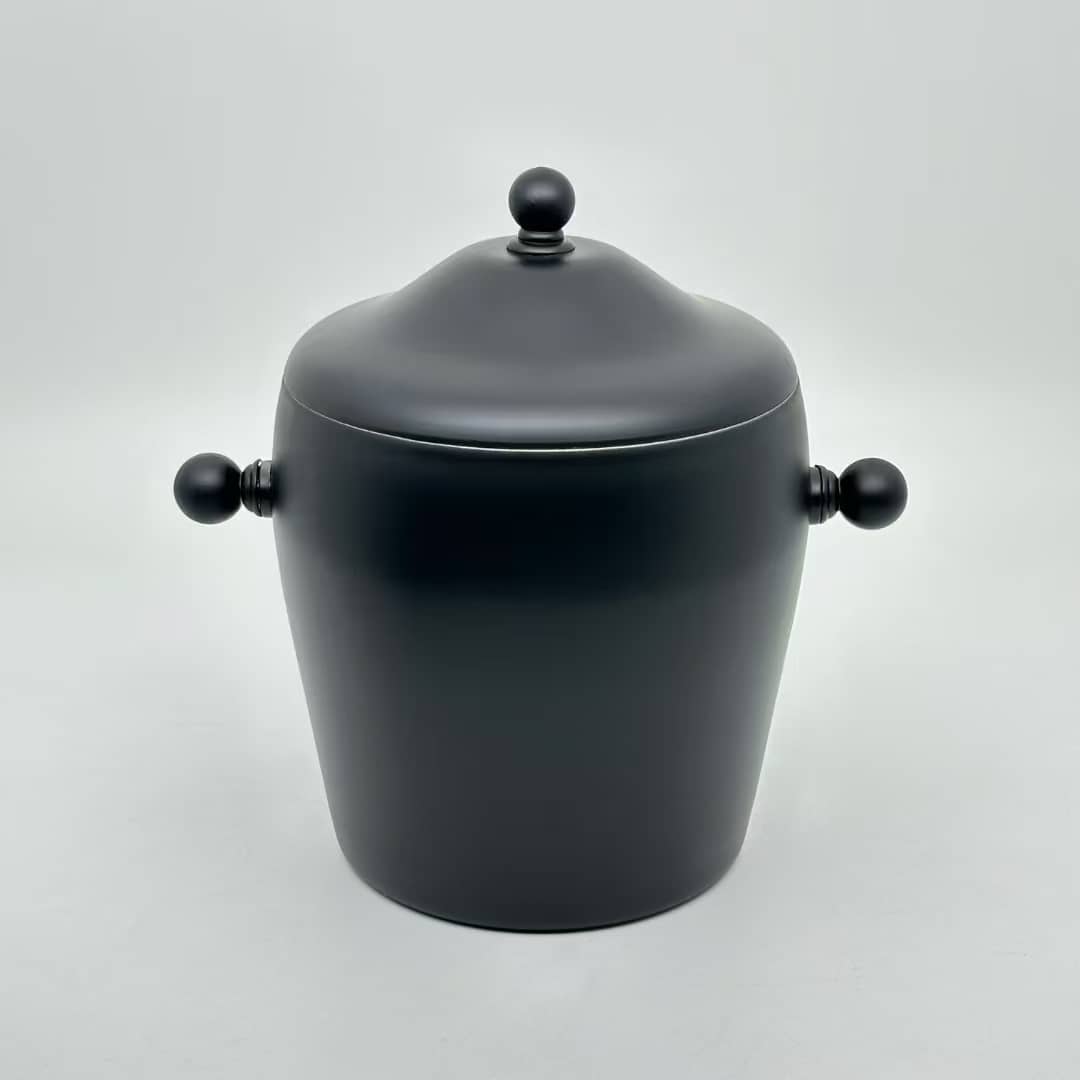 Stainless Steel Ice Bucket, Drum Shape with Double Handles