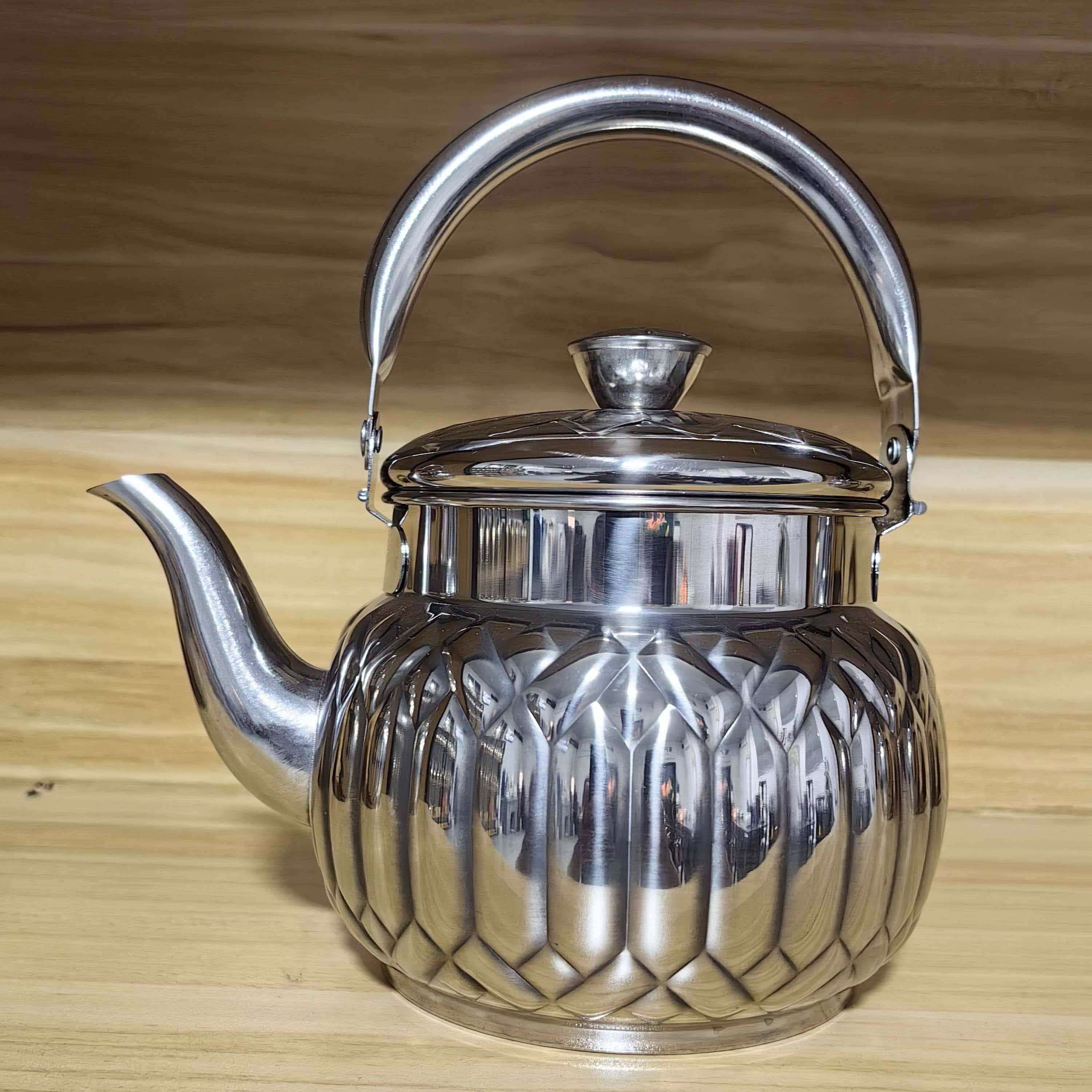 Diamond Pattern Stainless Steel Tea Kettle