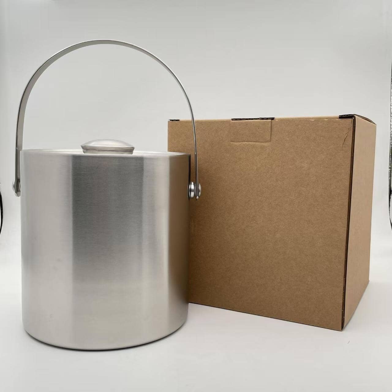 Stainless steel ice bucket
