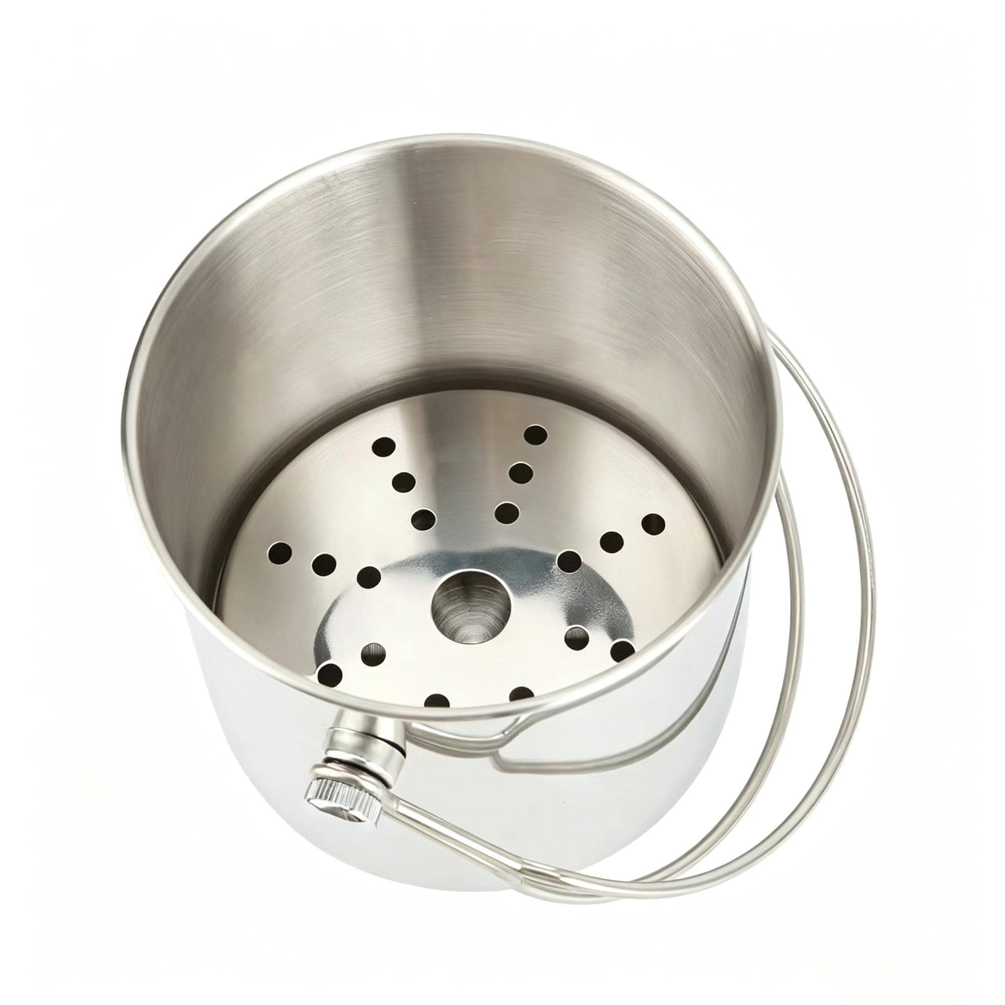Single-wall stainless steel ice buckets