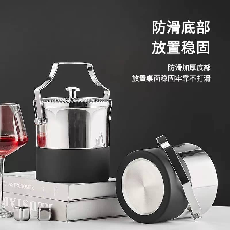 stainless steel ice bucket