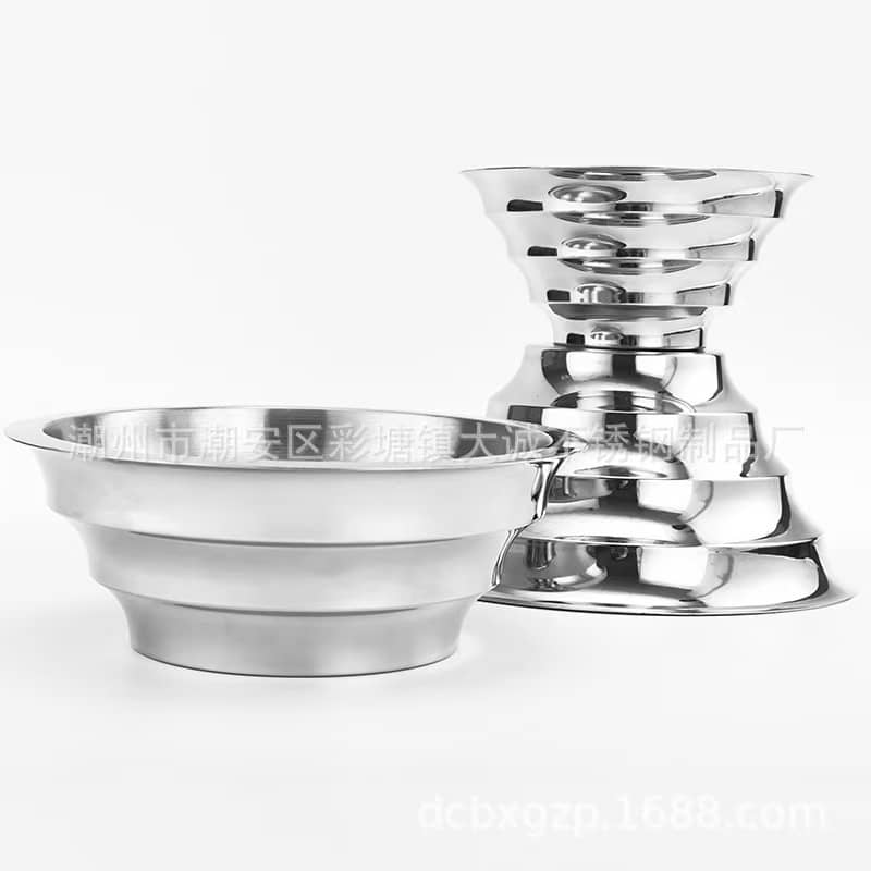 Stainless steel salad bowl
