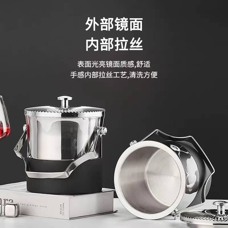stainless steel ice bucket