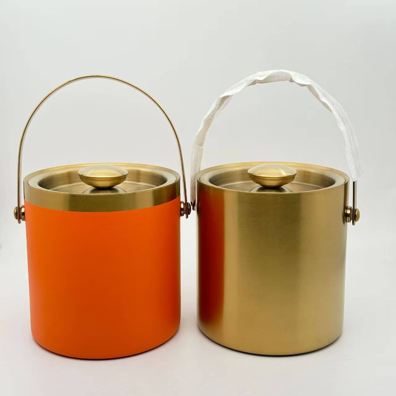 Stainless steel ice bucket