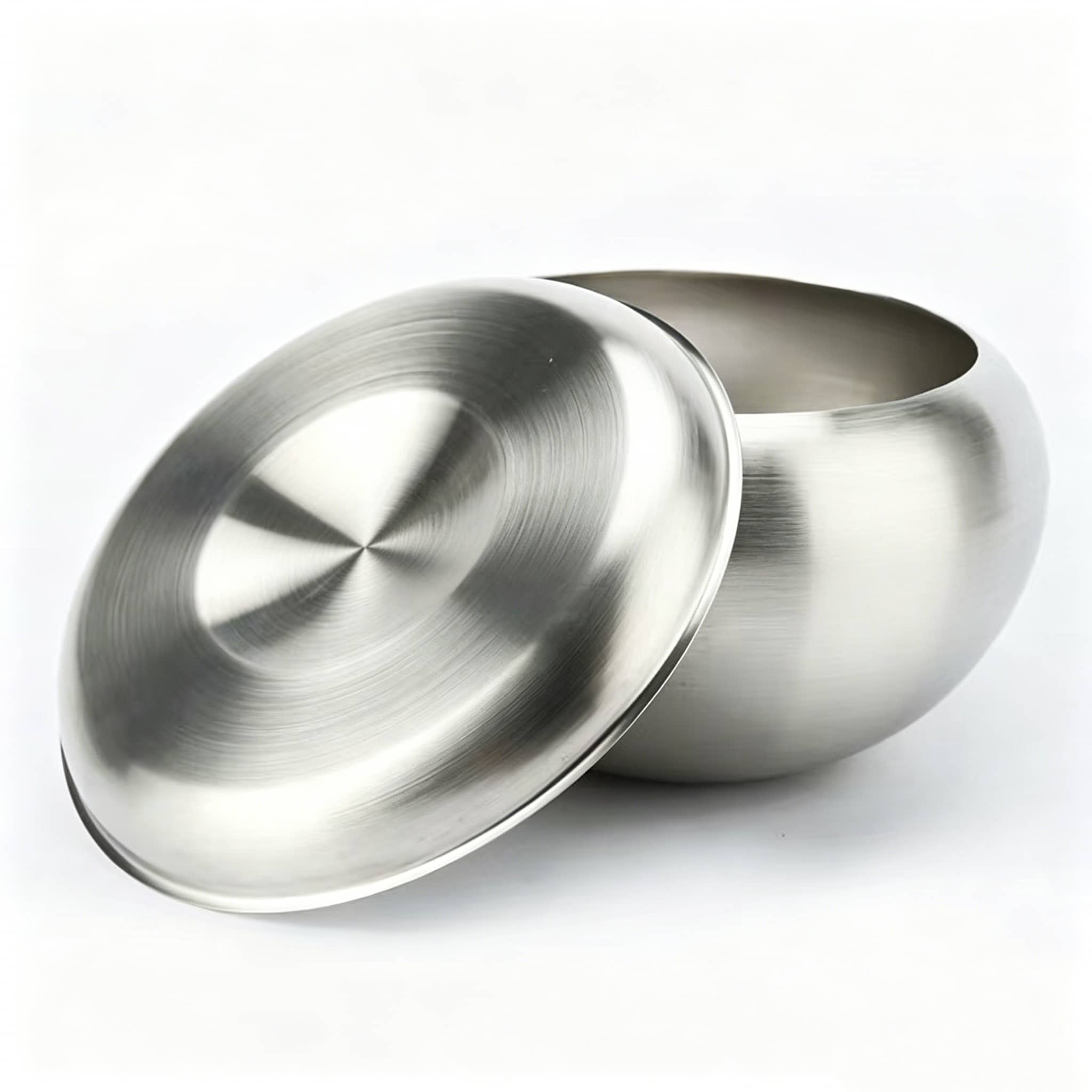 Stainless steel monk bowl