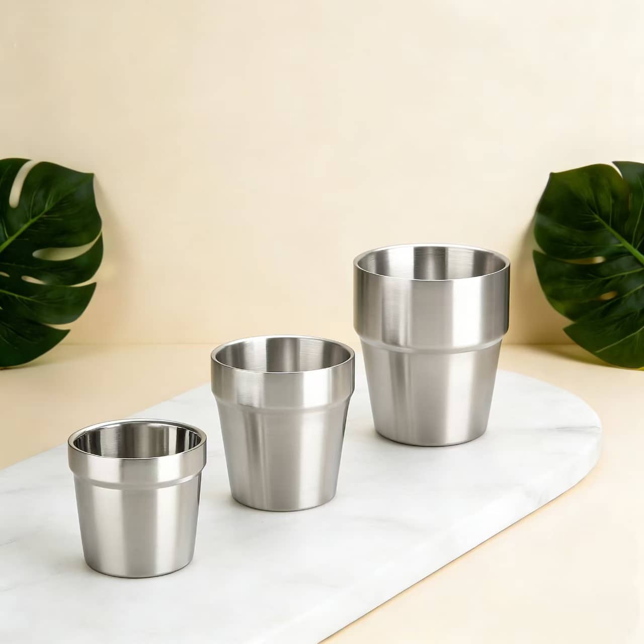 step-shaped water cup