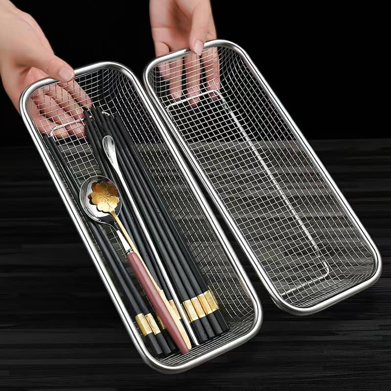 Rectangular Grid Storage Basket