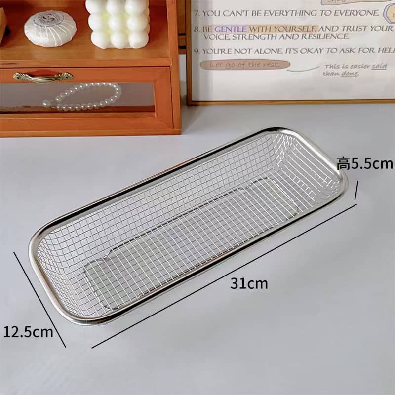 Rectangular Grid Storage Basket