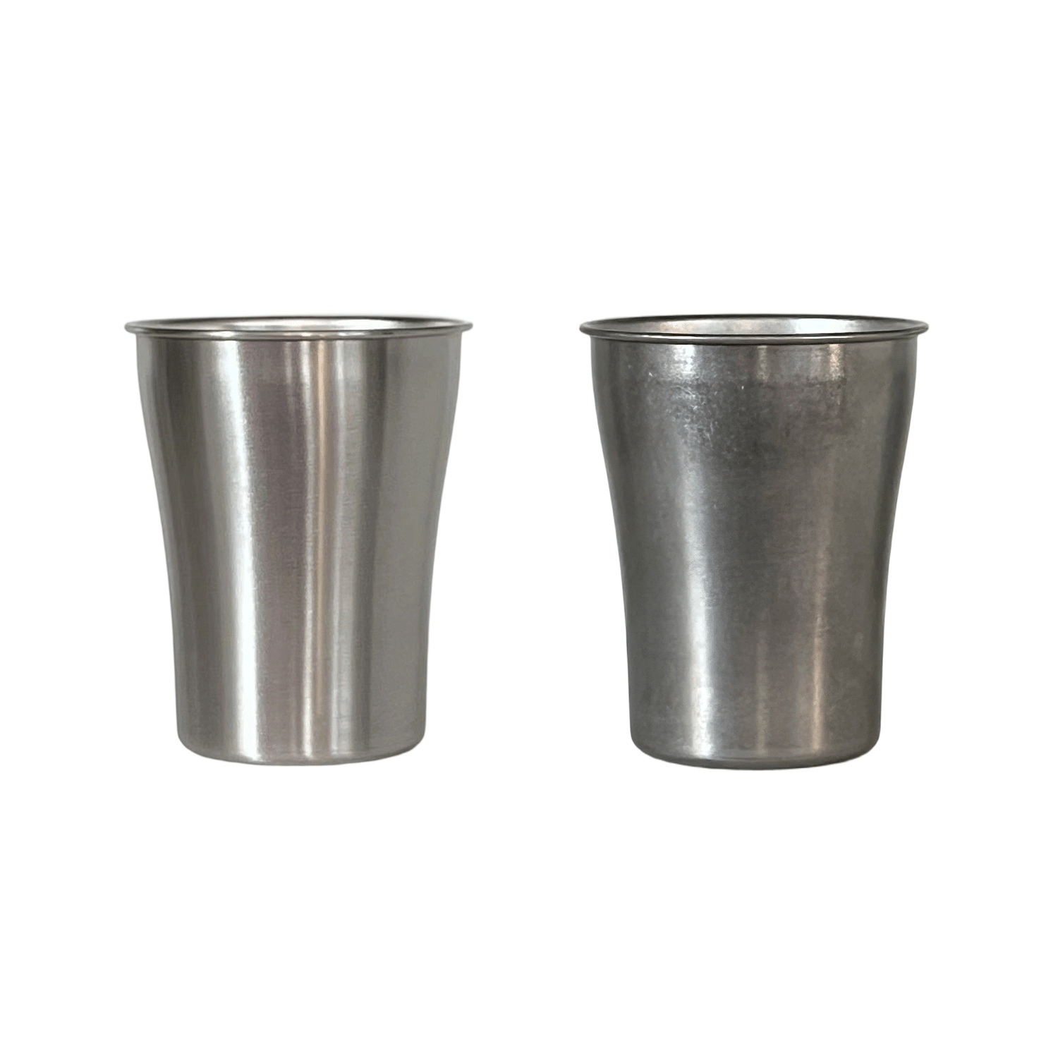 Single wall 304 stainless steel hourglass waist cup