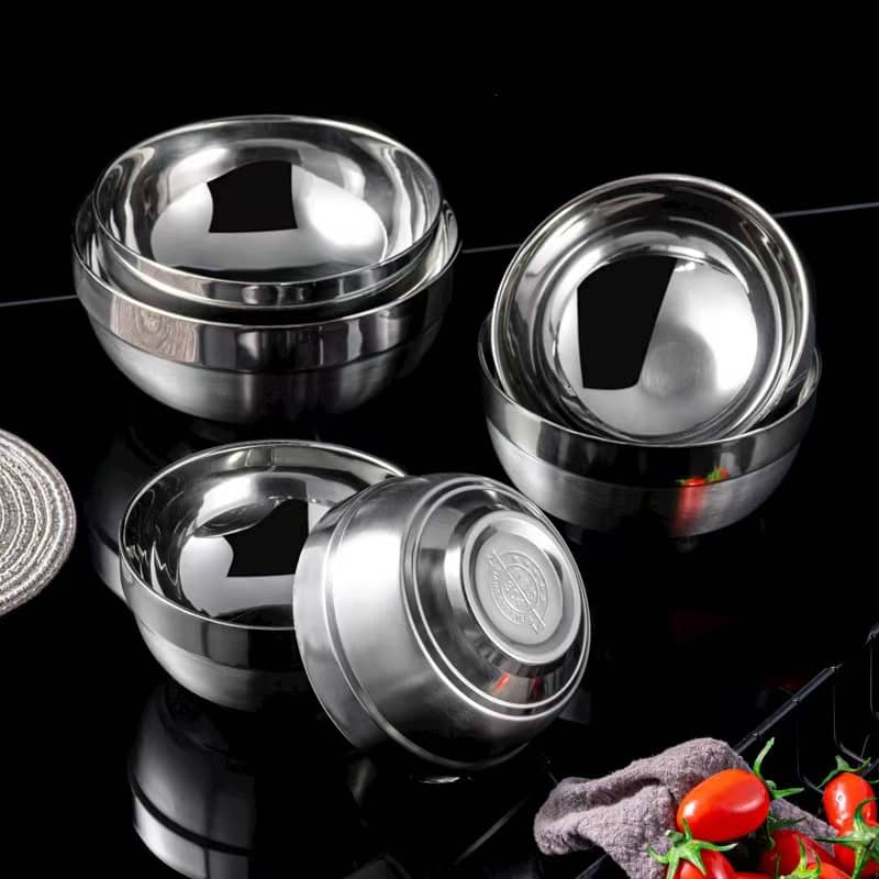 Stainless steel platinum bowl