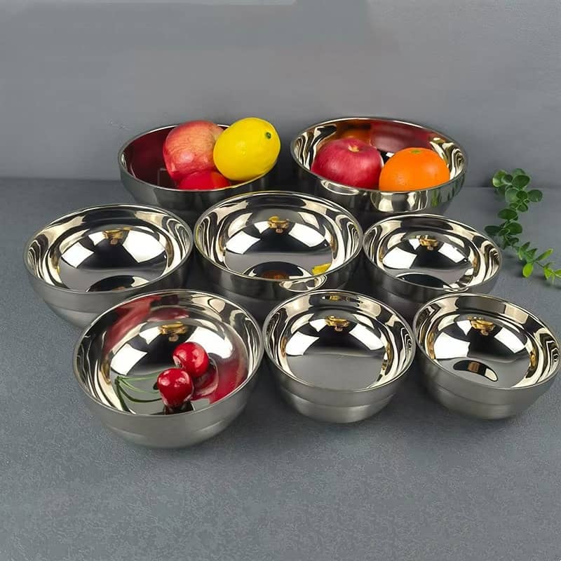 Stainless steel platinum bowl