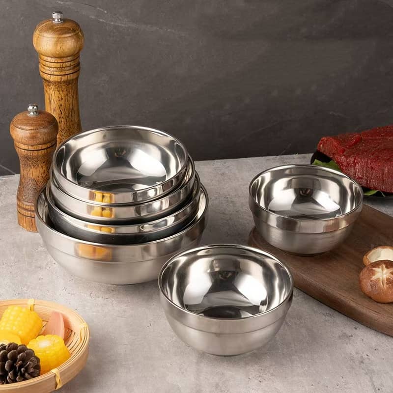 Stainless steel platinum bowl