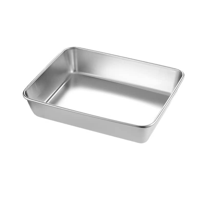 Stainless Steel Square Tray With Lid