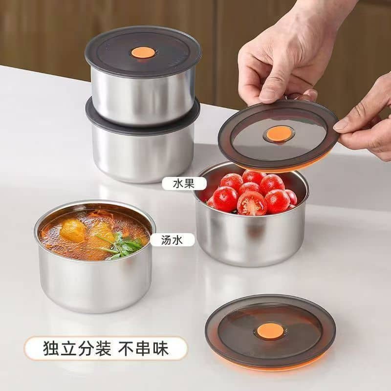 Round airtight container