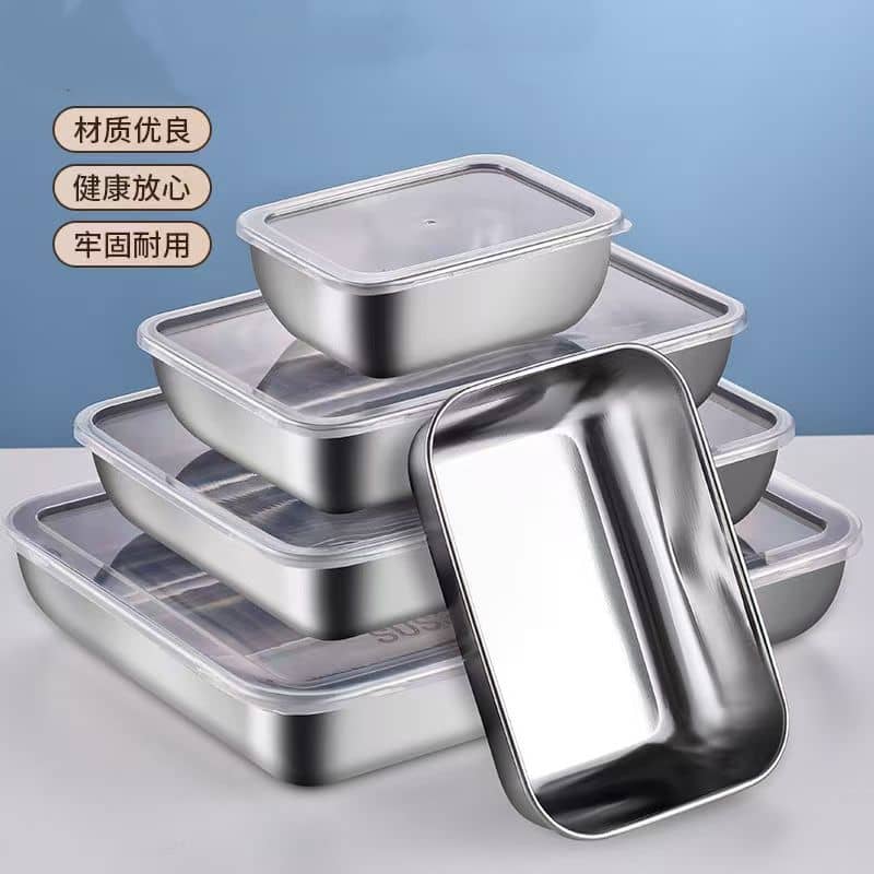 Stainless Steel Towel Tray With Lid