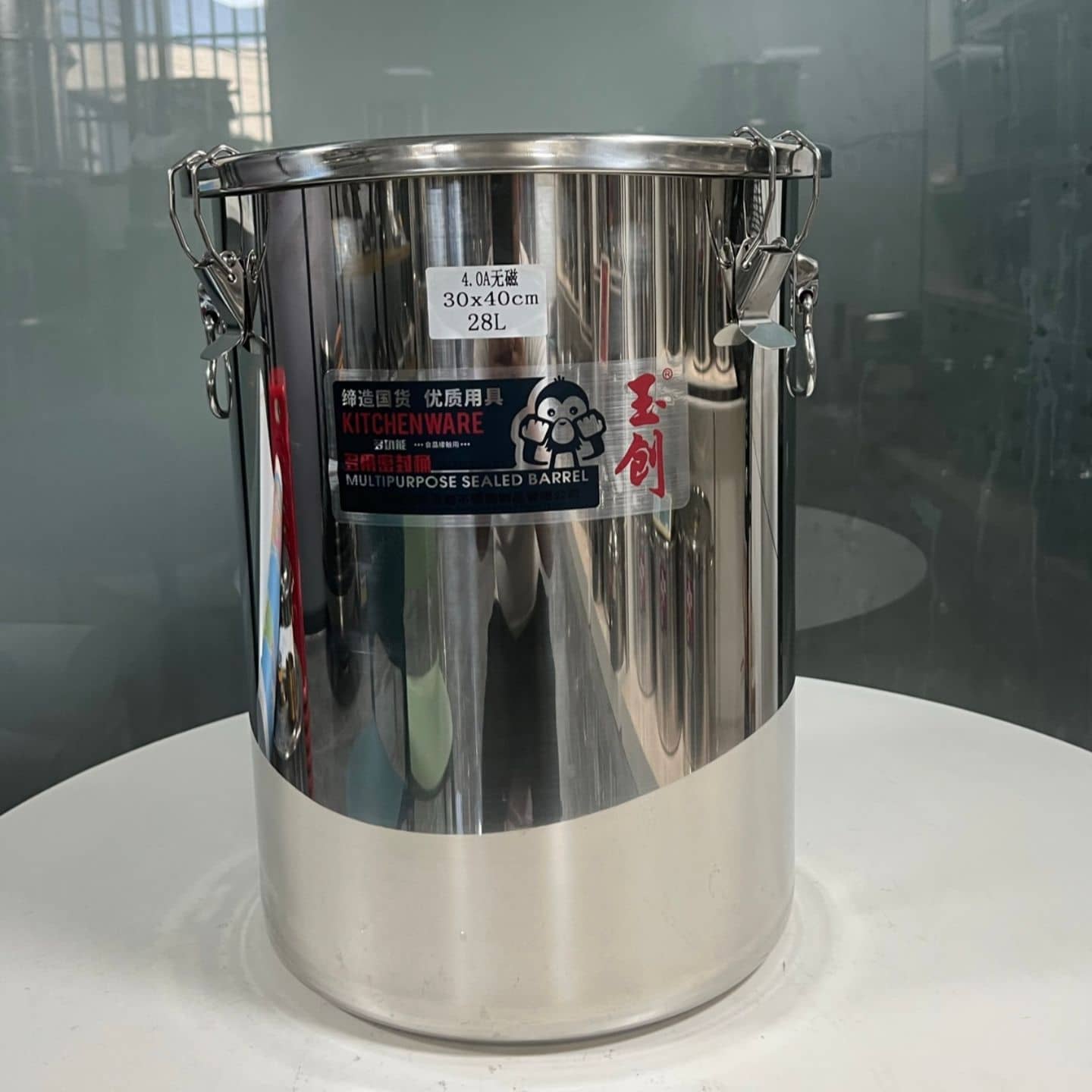 4.0A sealed stainless steel pails