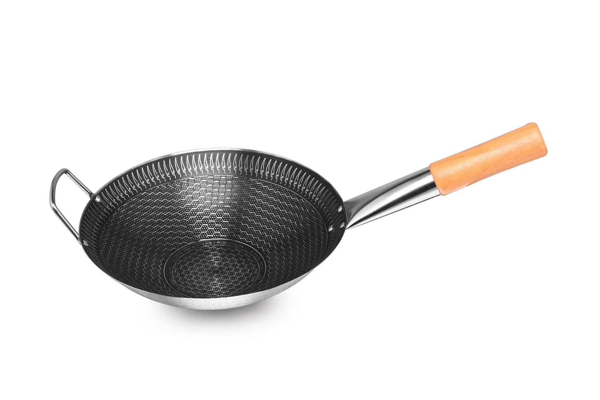Stainless Steel Non-Stick Woks