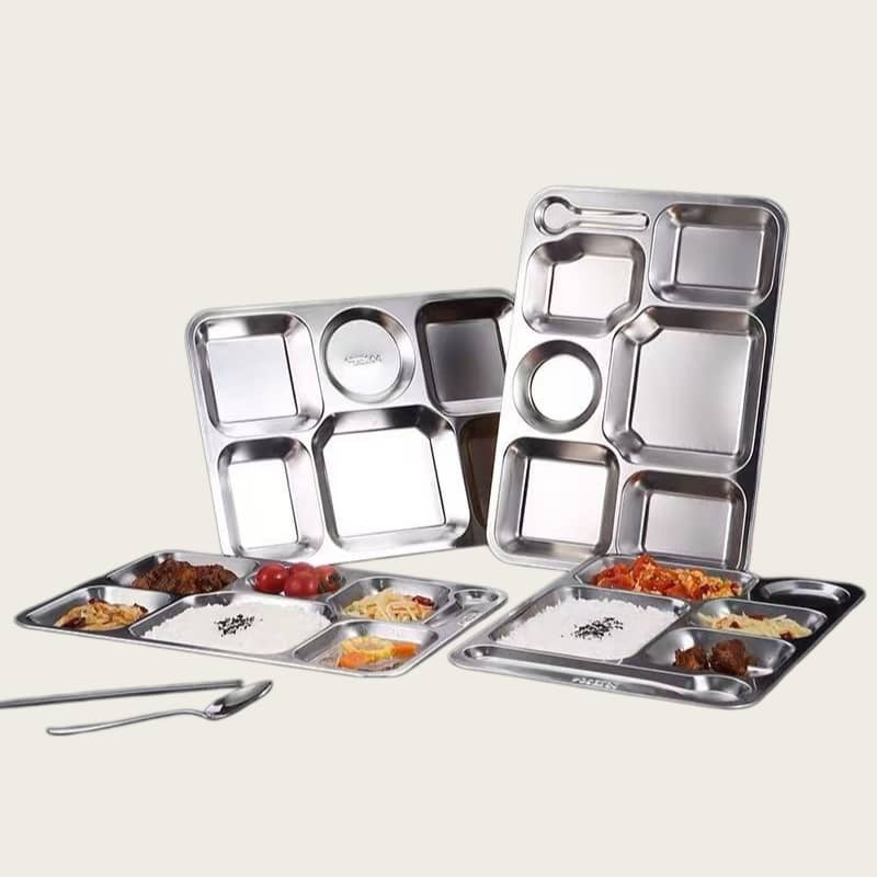 Chinese-style large 7-compartment food tray