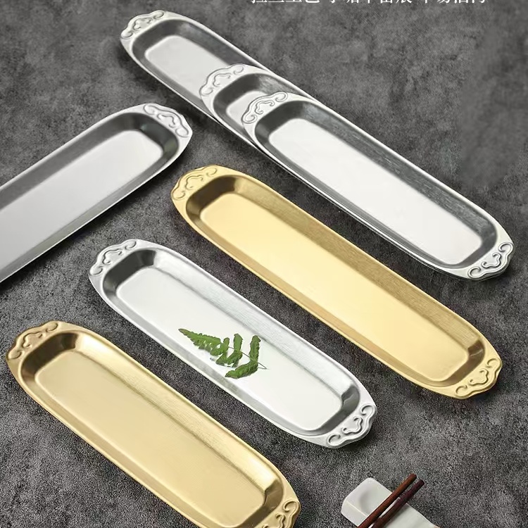 rectangular pastry plate