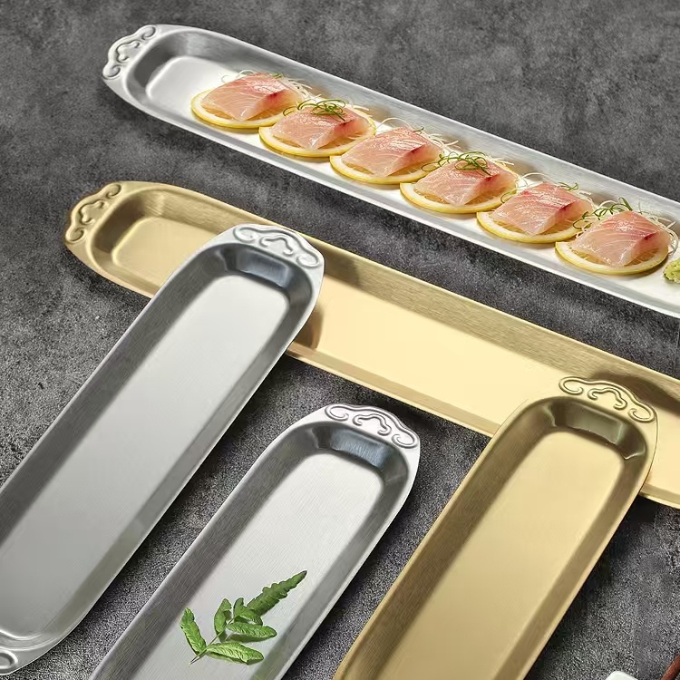 rectangular pastry plate