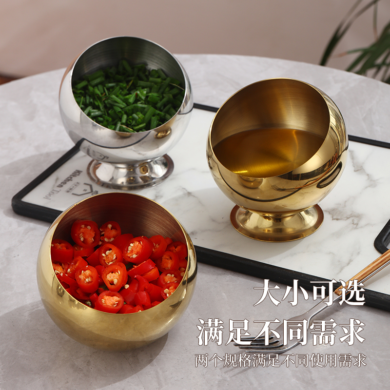Slanted sauce bowl