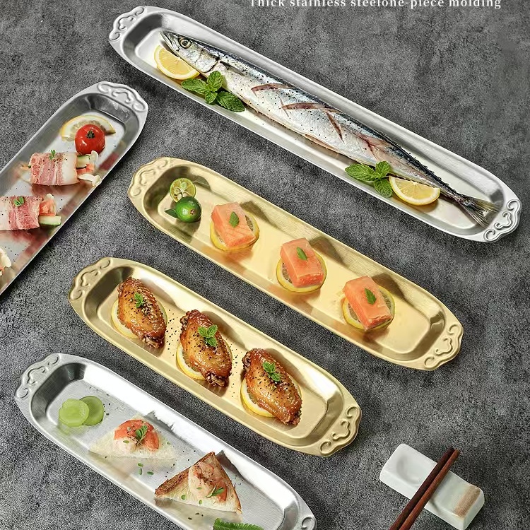 rectangular pastry plate
