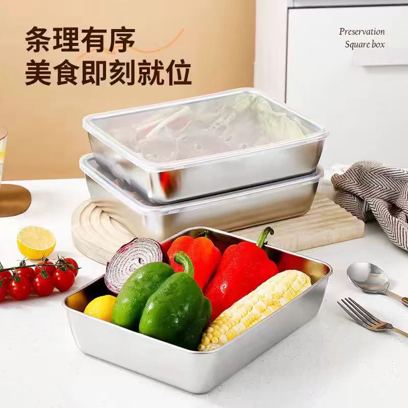 Stainless steel rectangular box