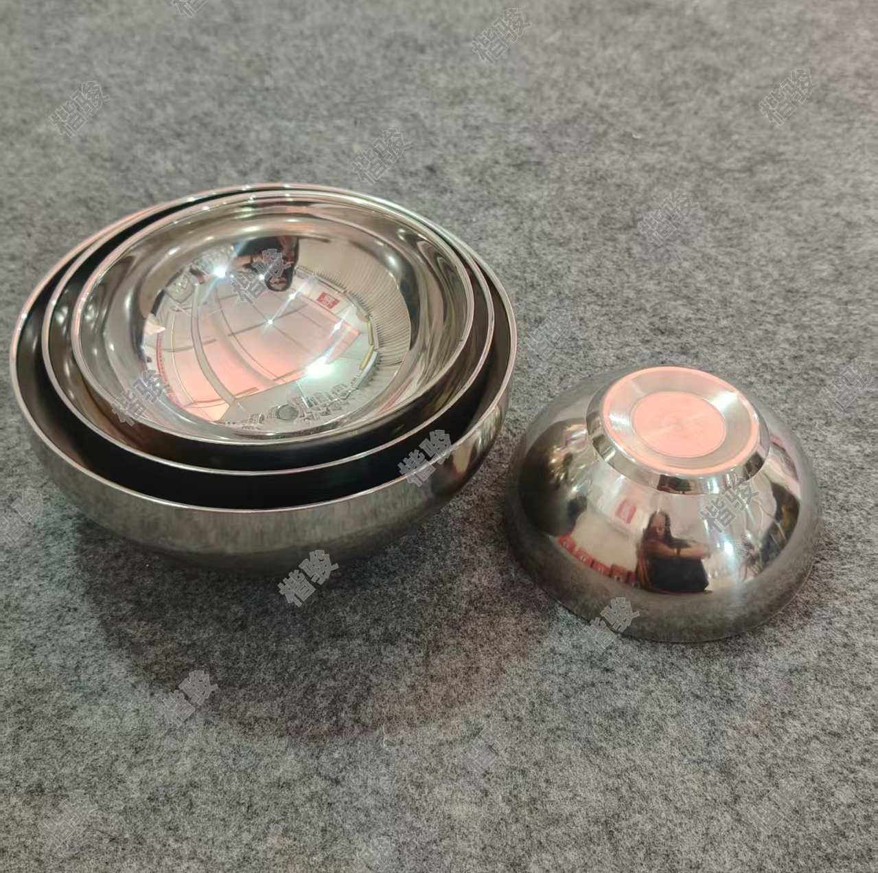 Double-layer anti-scald bowl