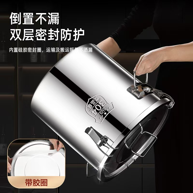 Stainless steel airtight buckets