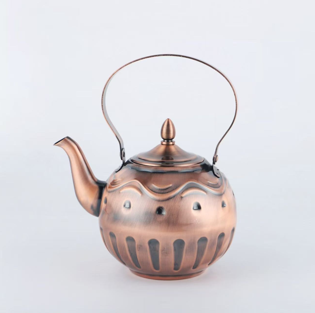 Patterned stainless steel kettle