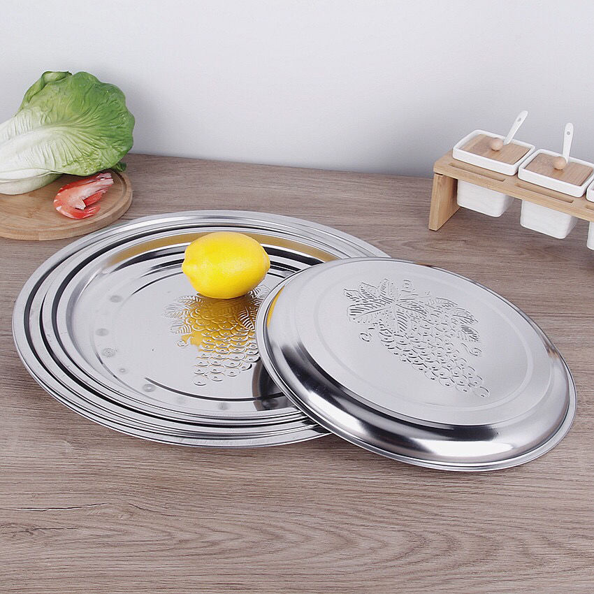 Relief grape pattern plate