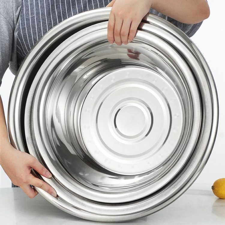 Large stainless steel basin