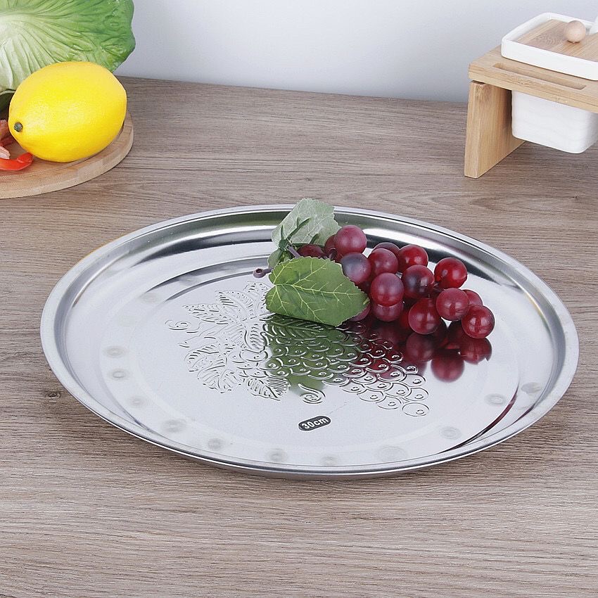 Relief grape pattern plate