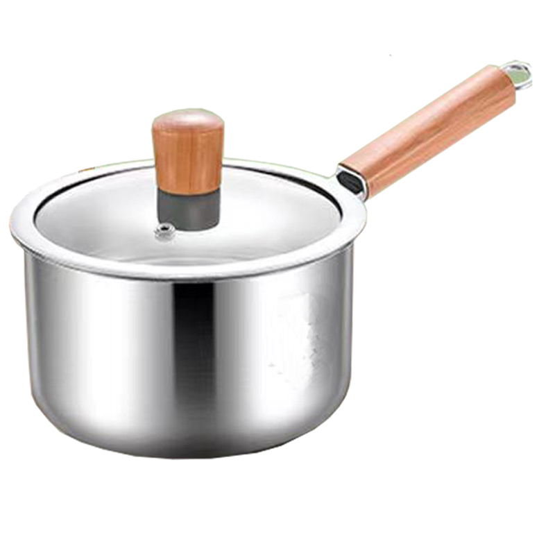 stainless‑steel milk pot