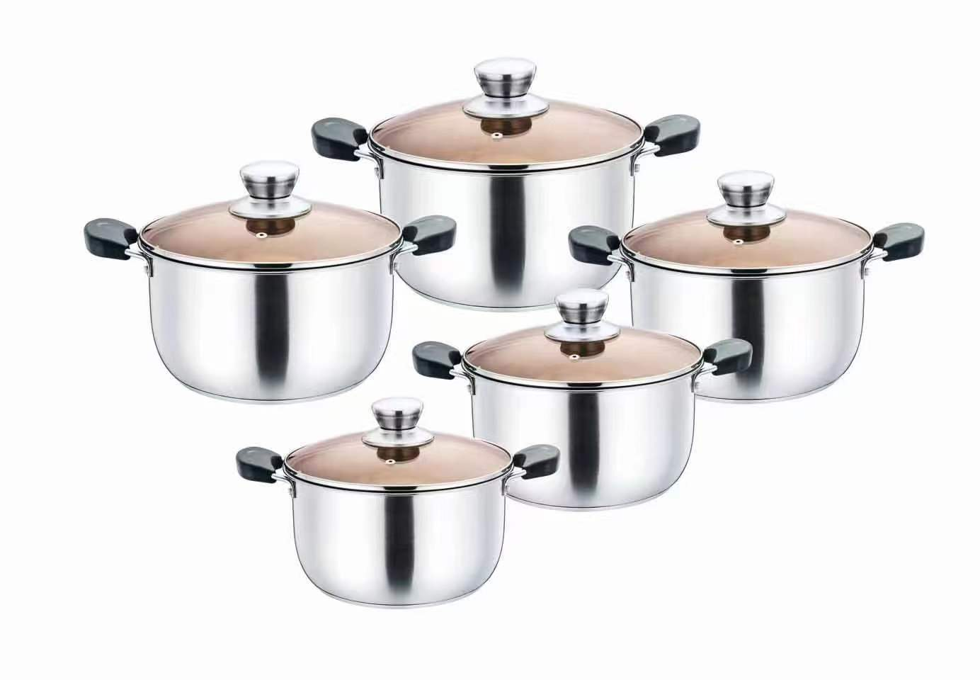 stainless‑steel pot set 汤锅套装